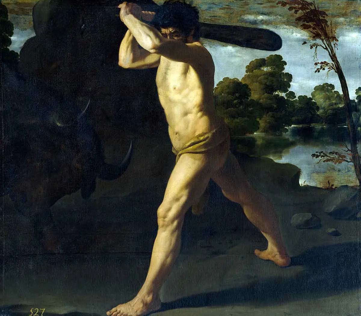 zurbarán-hercules-cretan-bull-painting