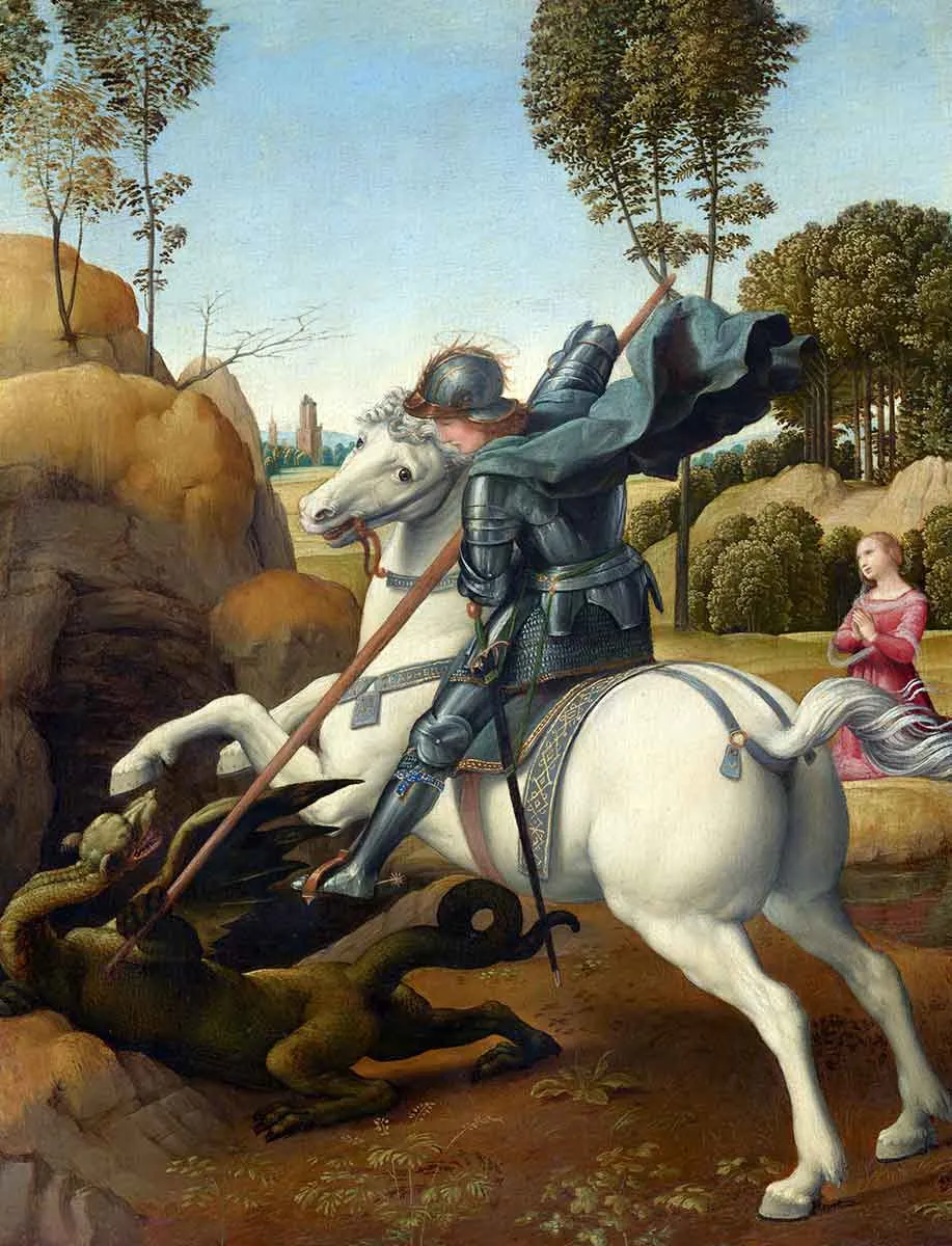 raphael saint george and dragon painting