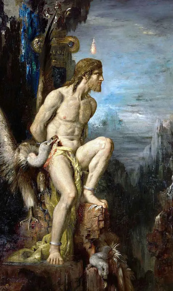 gustave moreau prometheus painting