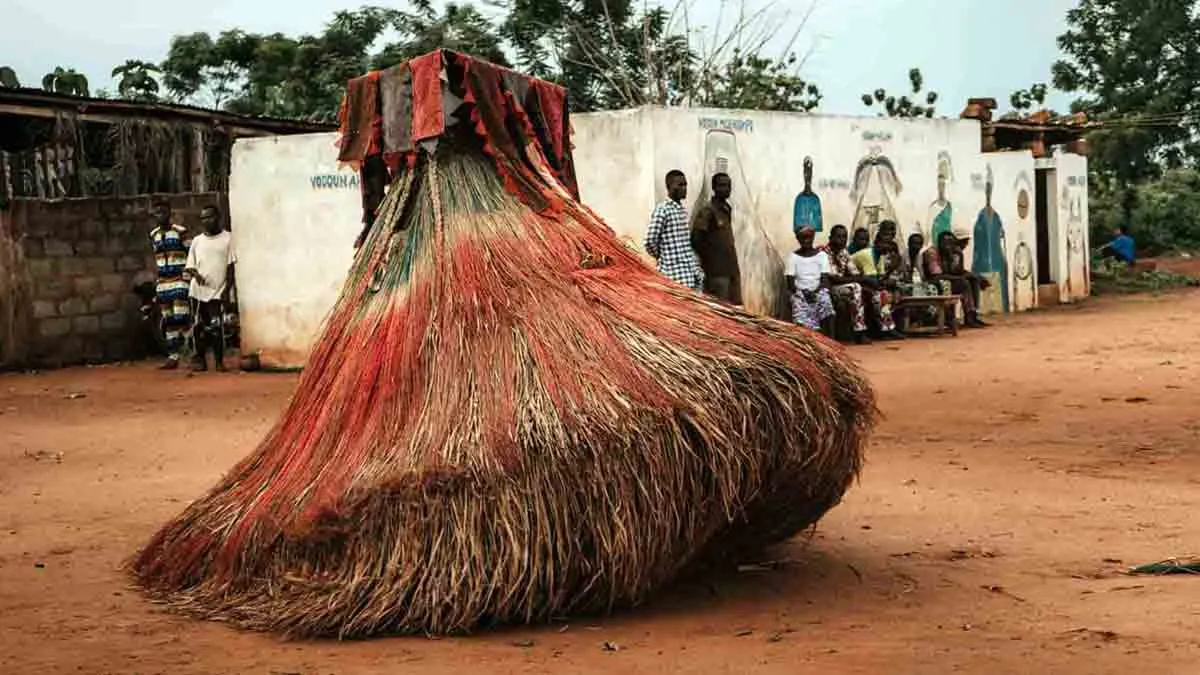 photo of zangbeto dancing