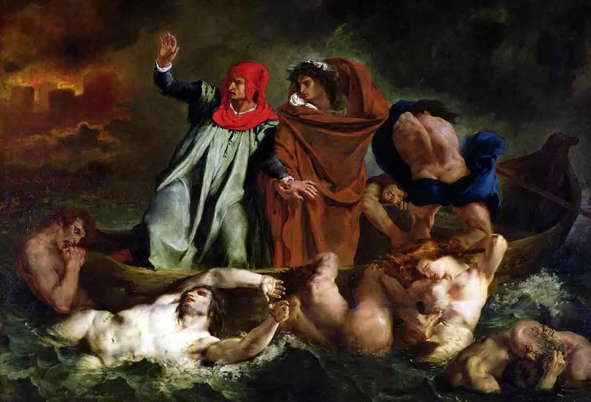 eugène delacroix barque of dante painting