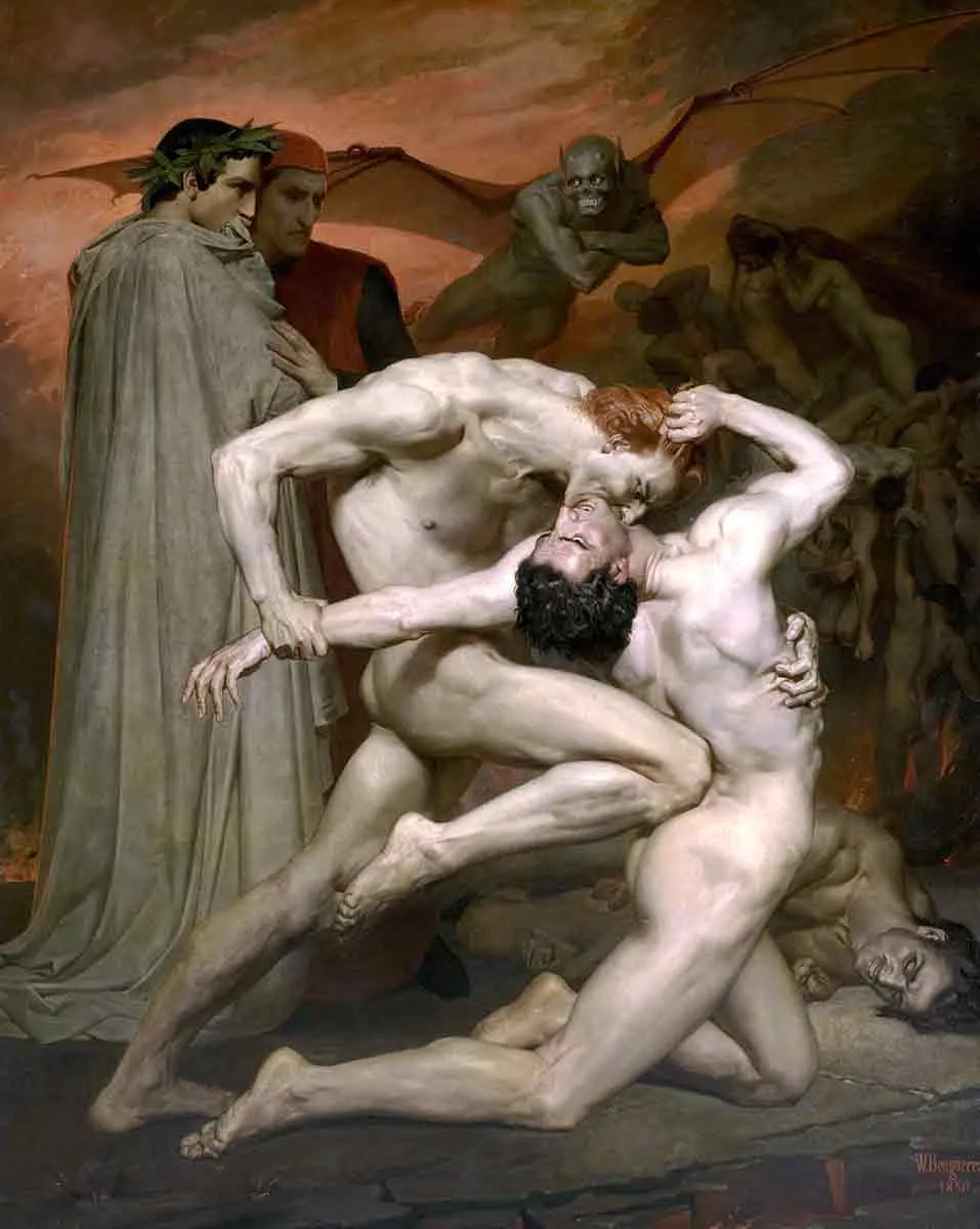 william adolphe bouguereau dante and virgil painting