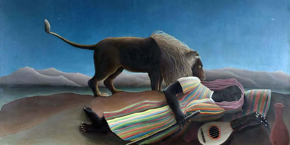 henri rousseau sleeping gypsy painting