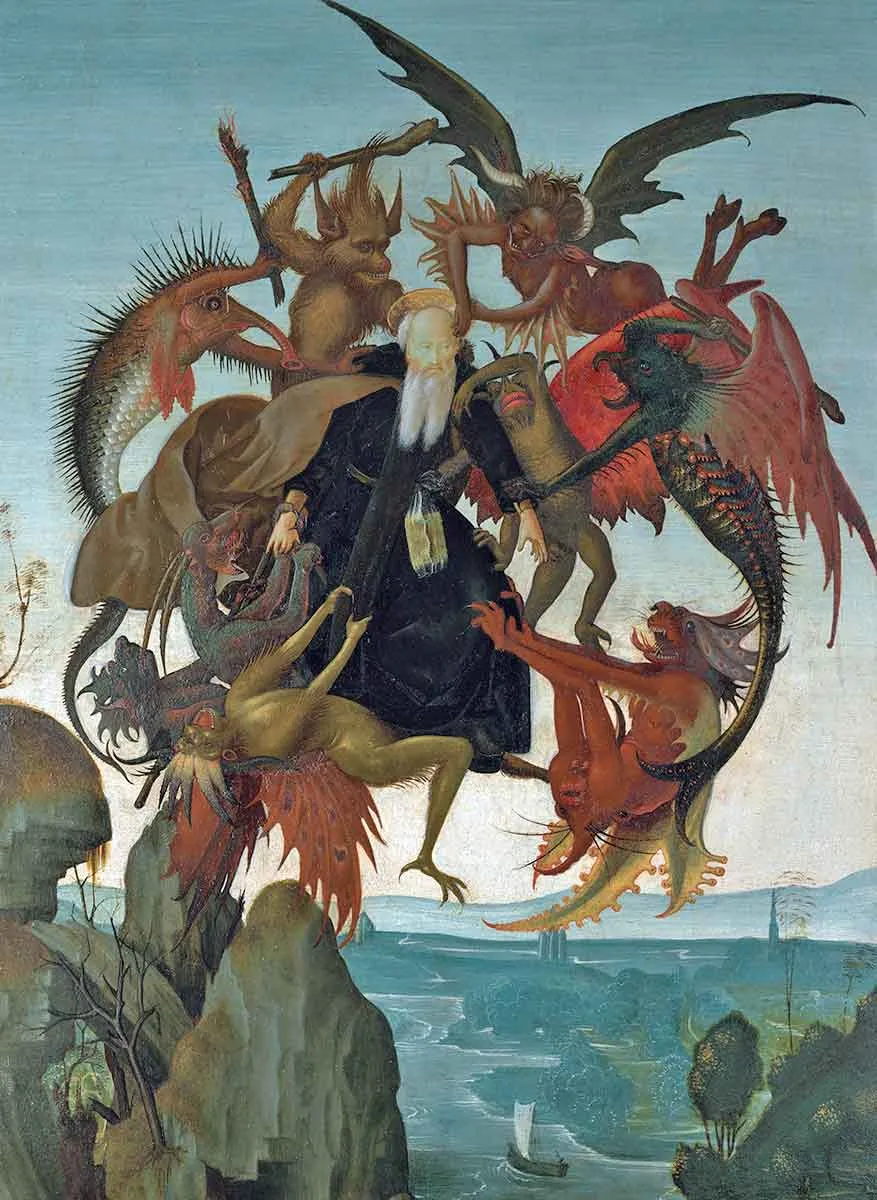 michelangelo buonarroti torment of saint anthony painting