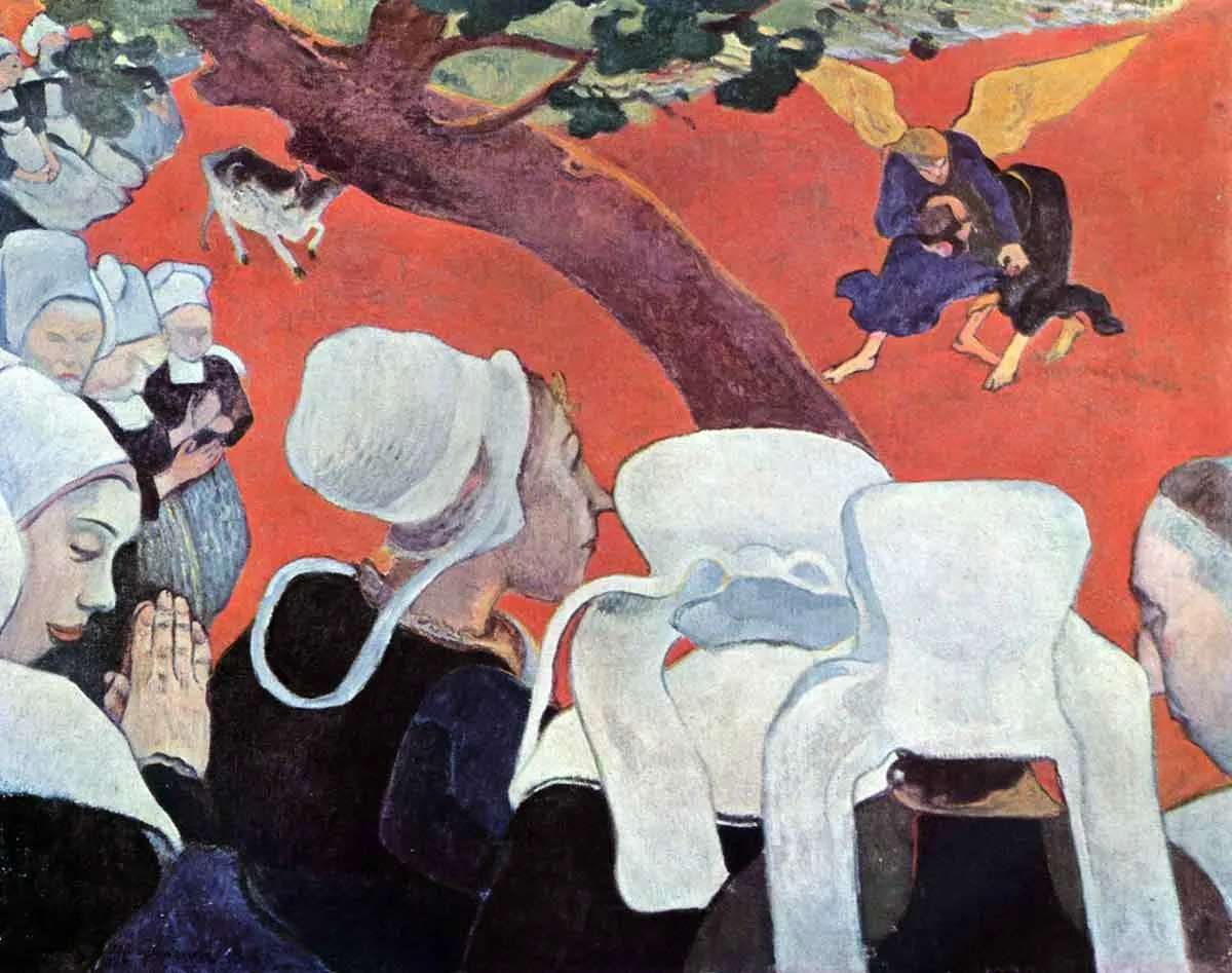 paul gauguin vision after sermon painting