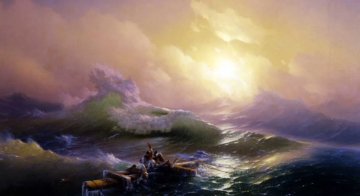 hovhannes aivazovsky ninth wave painting