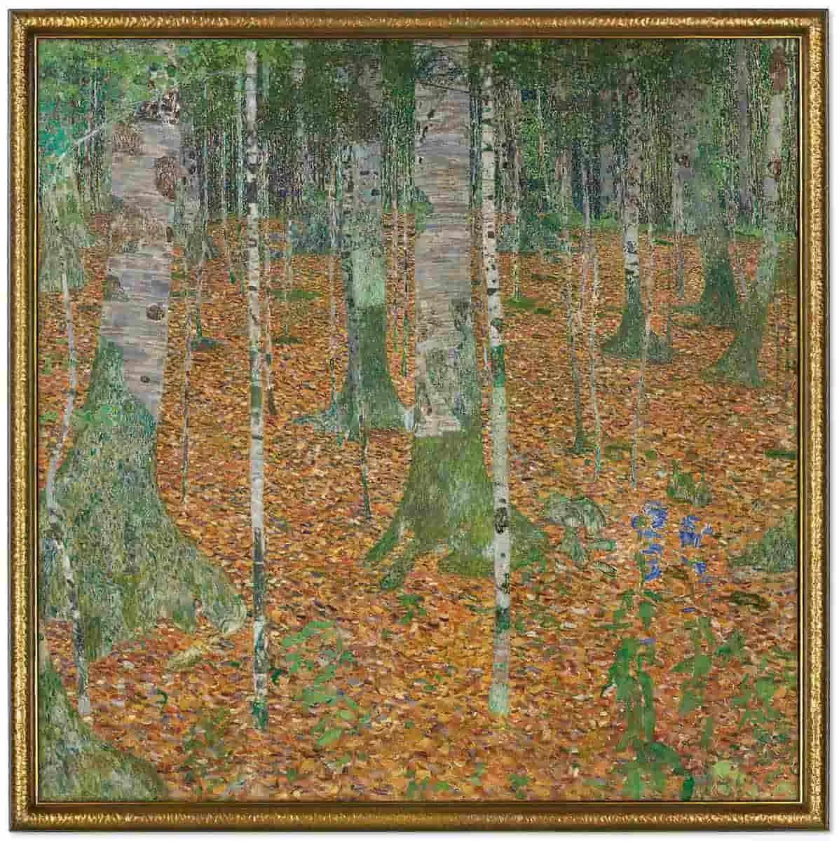 klimt birch forest