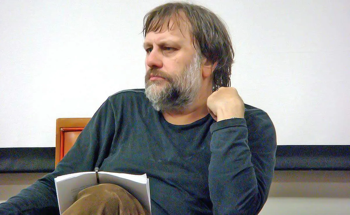 slavoj zizek speaking photograph