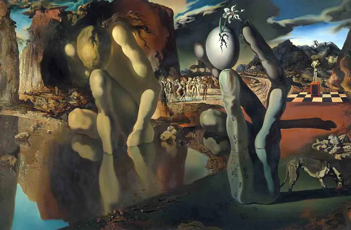 salvador dali metamorphosis of narcissus painting