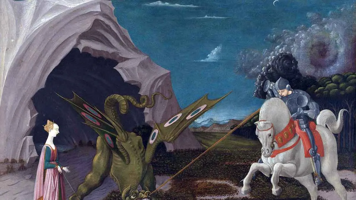 paolo ucello st george and dragon painting