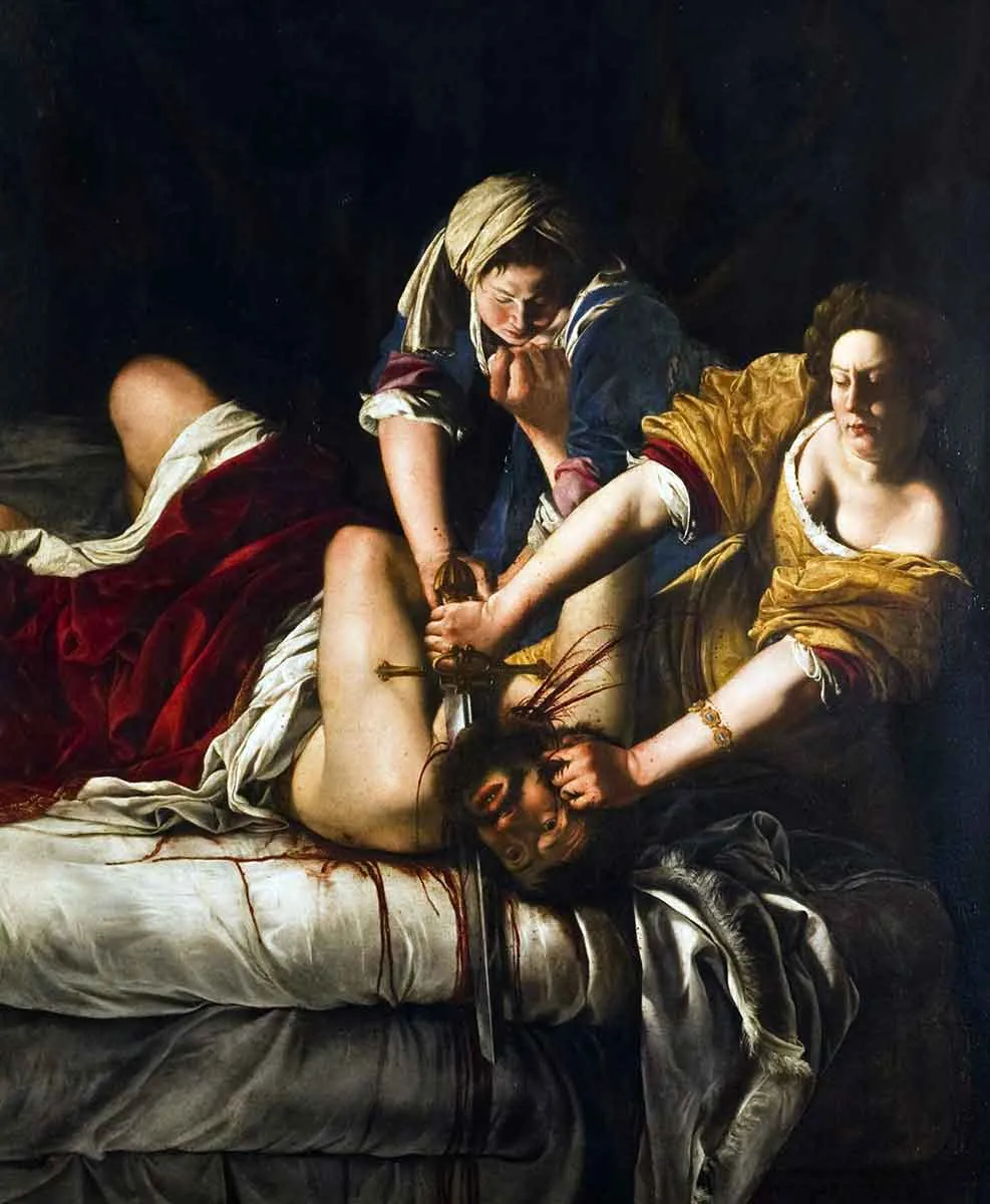 artemisia gentileschi judith beheading holofernes painting