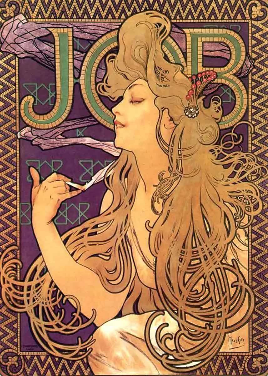 art nouveau mucha job poster