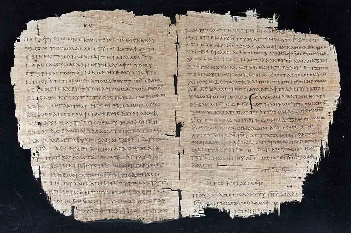 bifolio colossians papyrus