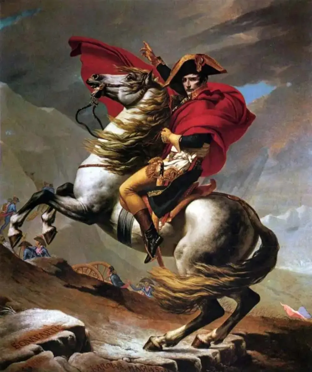 david napoleon crossing the alps painting beethoven