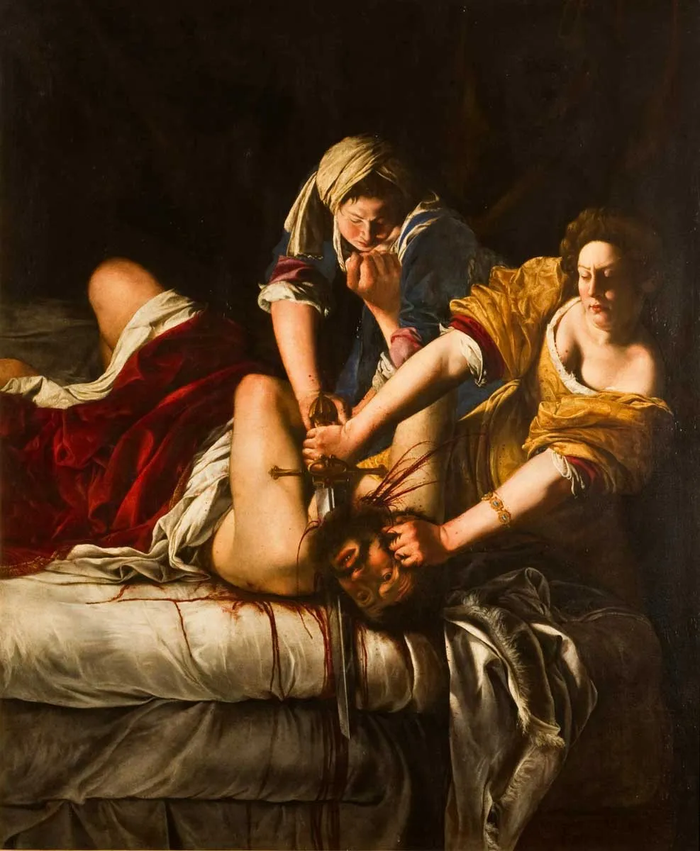 artemisia gentileschi judith beheading holofernes painting