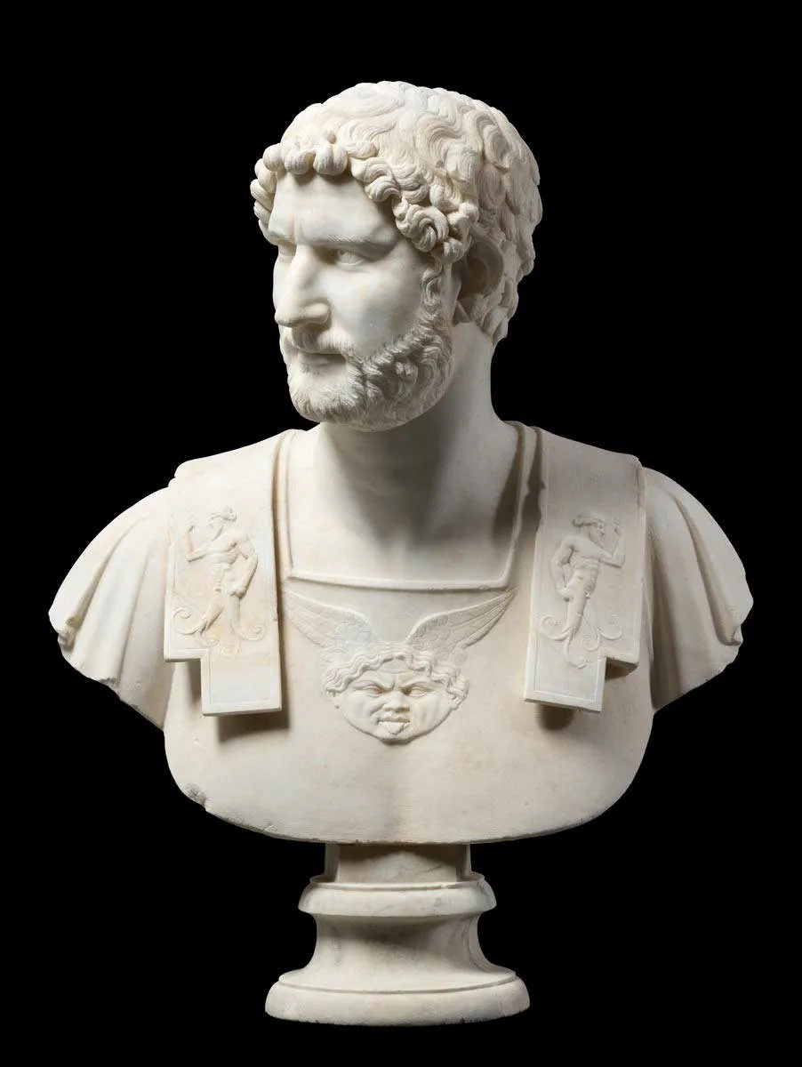 Portrait of Hadrian, about 130 CE. Roman, Imperial Period. Torlonia Collection. © Torlonia Foundation. Photo by Lorenzo De Masi.