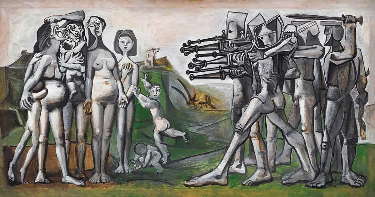 pablo picasso massacre in korea painting