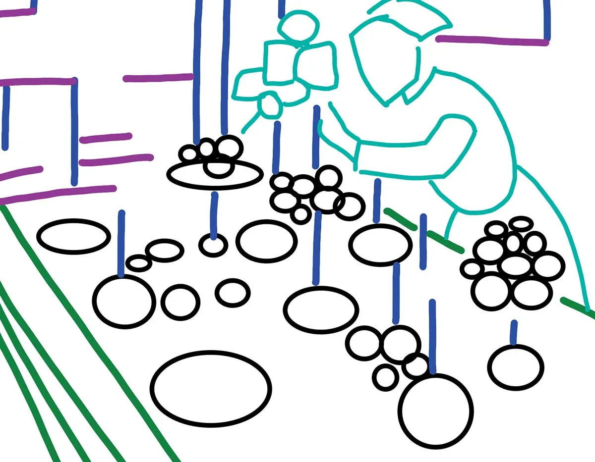 wallwork matisse dinner table diagram