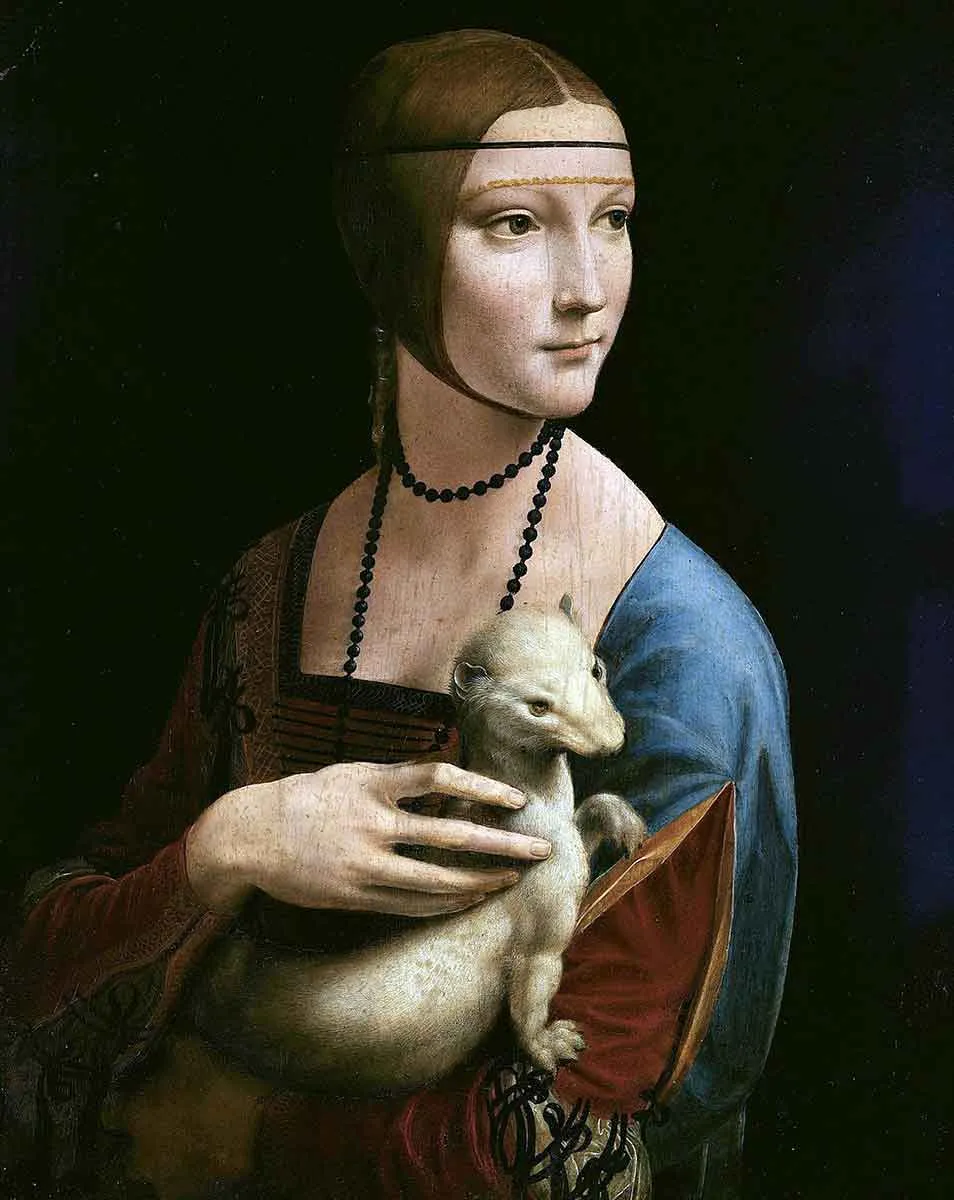 italian renaissance motifs lady with emine leonardo