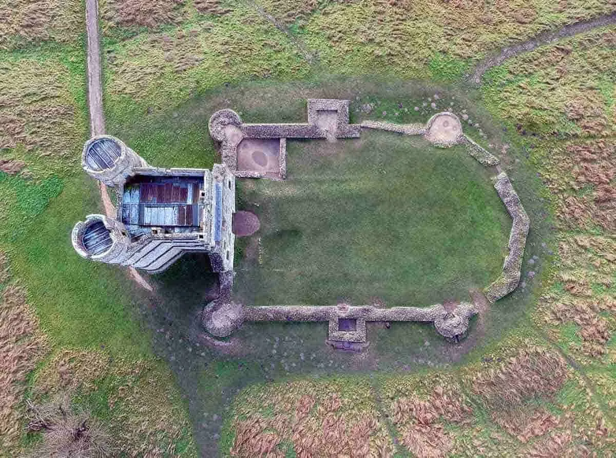 donnington castle aerial