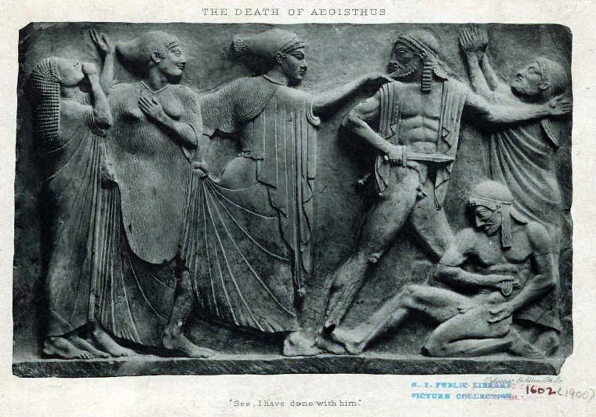 death of aegisthus print