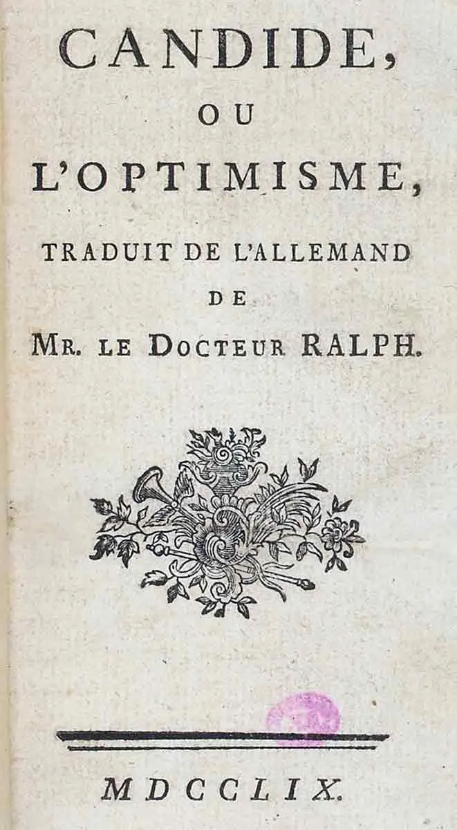 Candide voltaire title 1759