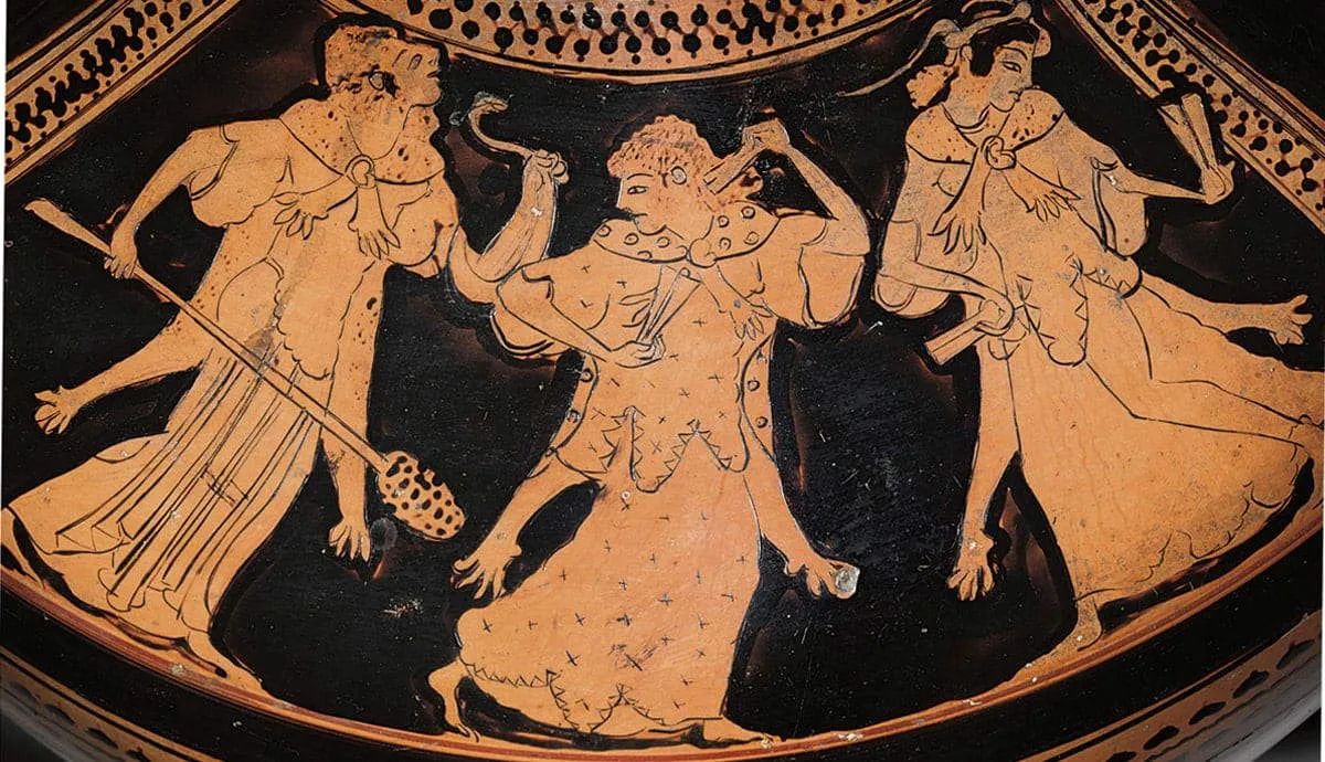 Attic Red-Figure Kalpis, depicting three maenads, 6th Century B.C., via Christie’s