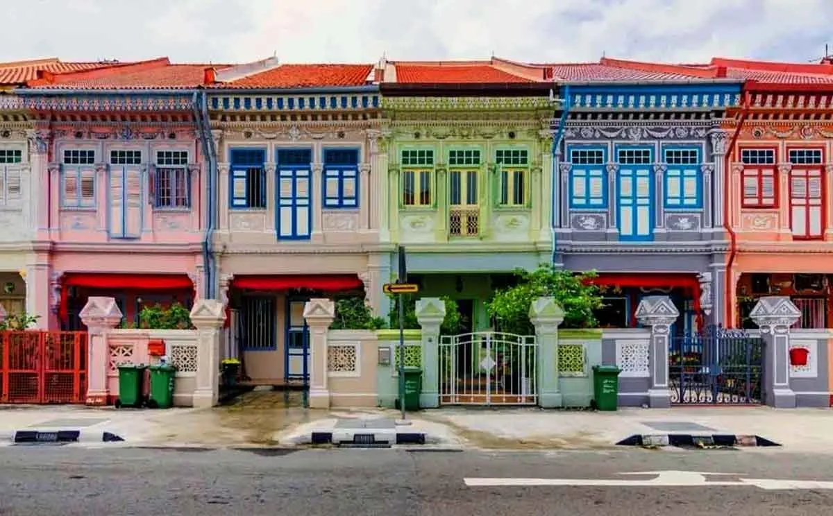 shophouses joo chiat singapore colourful