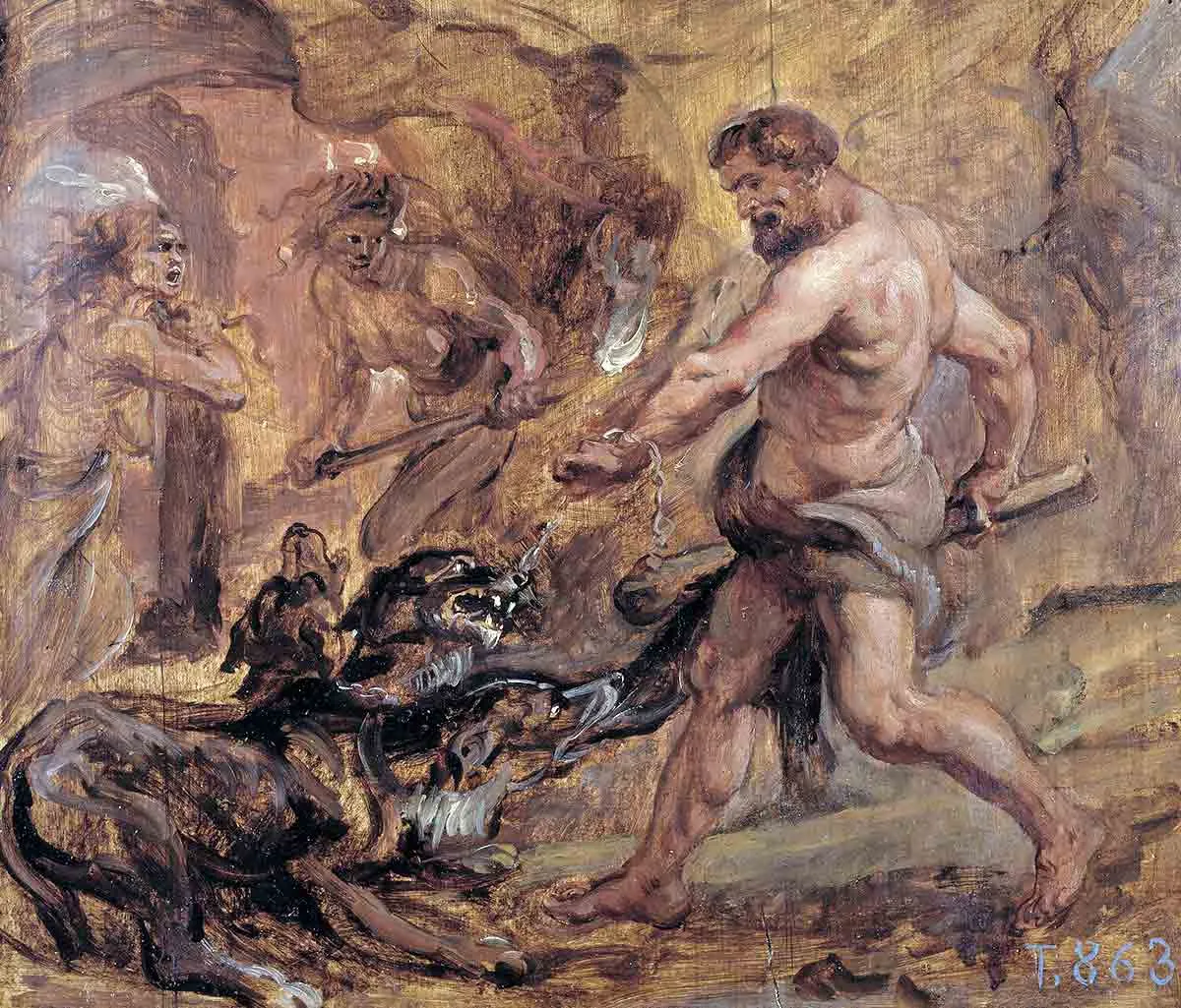 rubens hercules cerberus painting