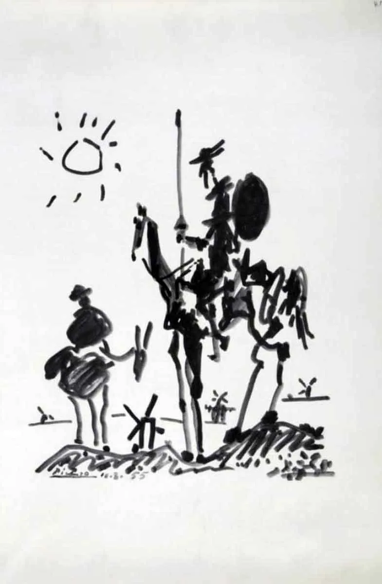 literature pablo picasso don quixote