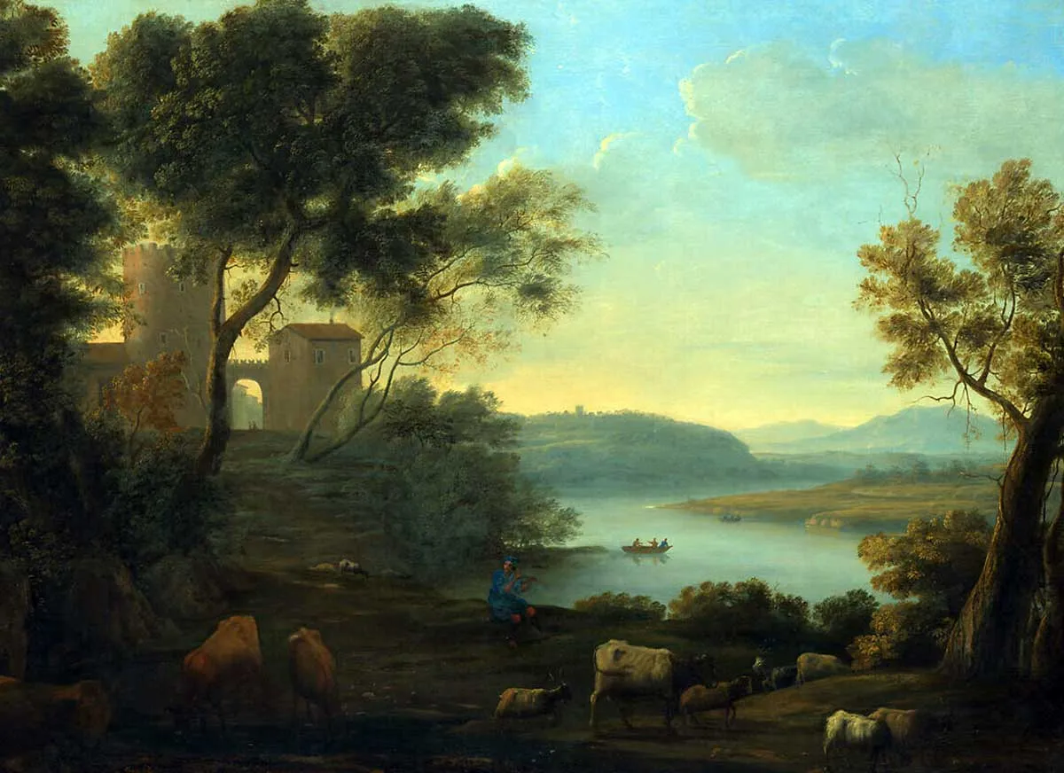 claude lorrain pastoral landscape painting