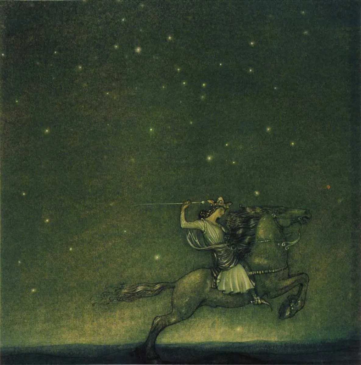 the knight rides john bauer 1914