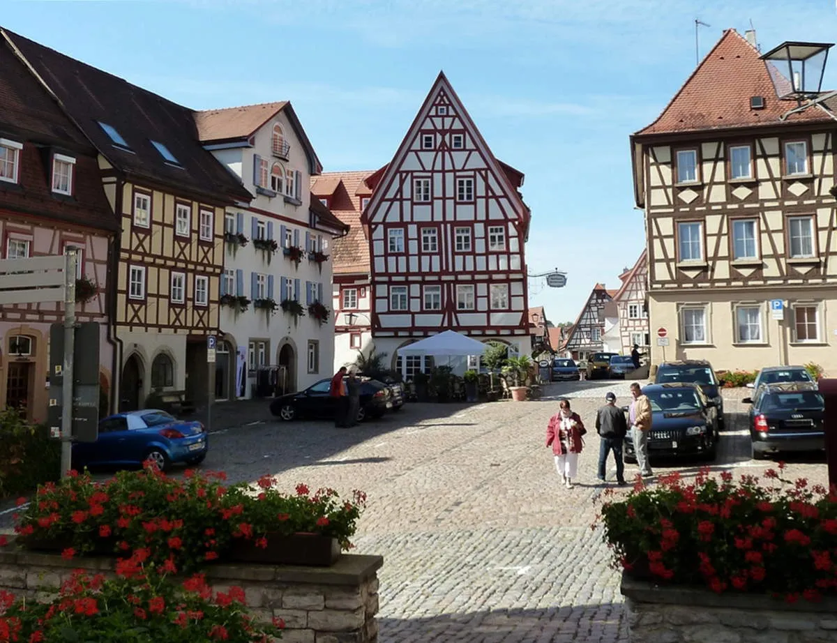 market square bad wimpfen germany