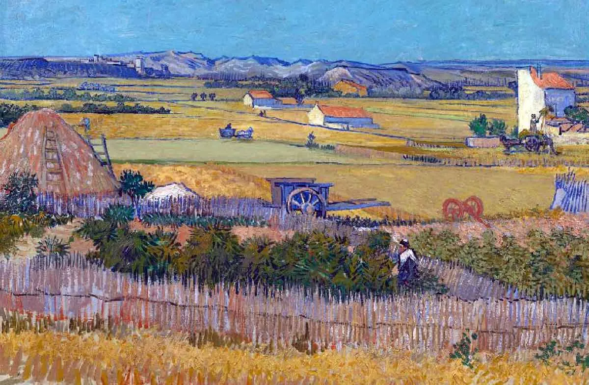 vincent van gogh harvest painting