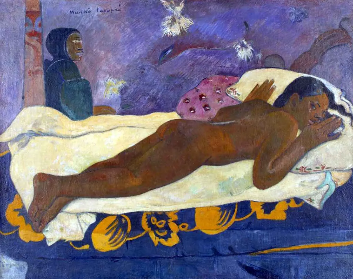 paul gaugin spirit of dead watching painting