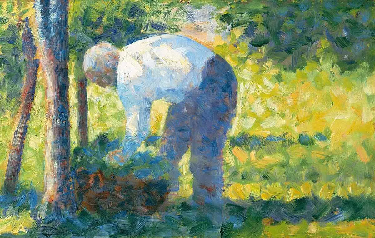 georges seurat gardener painting