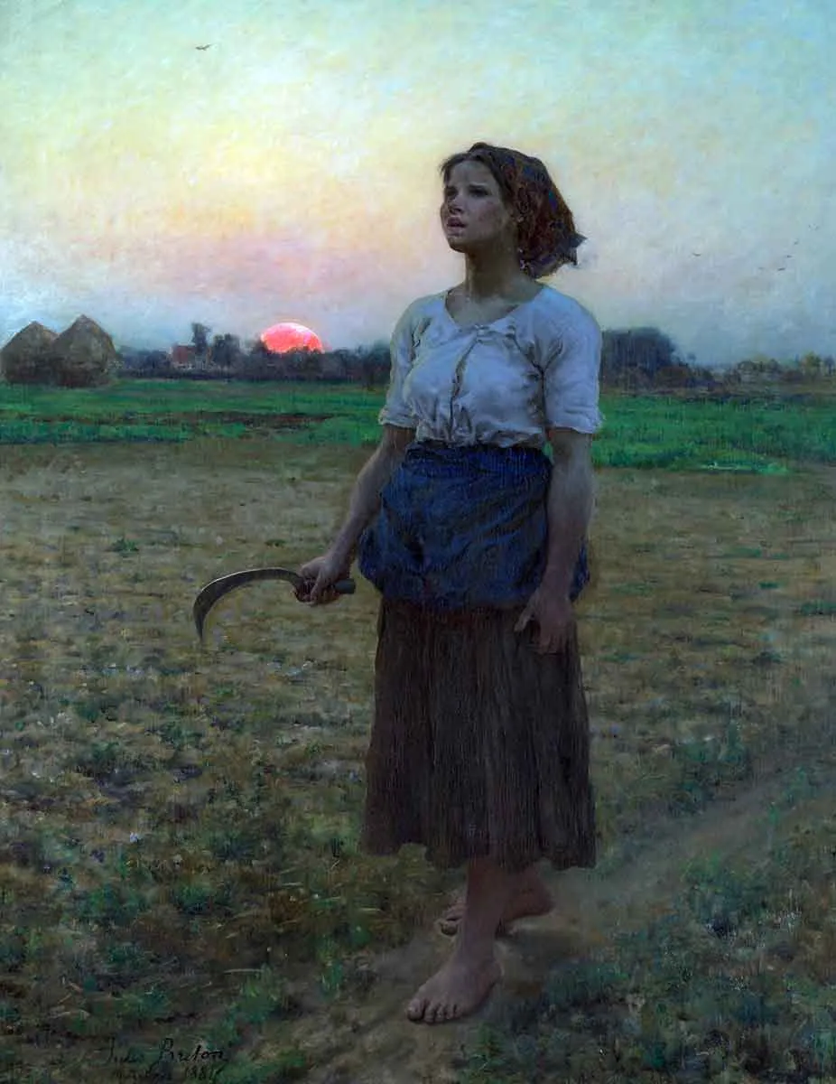 jules breton song of lark painting