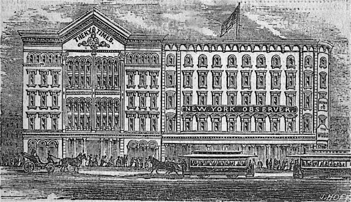 the new york times building of 1858