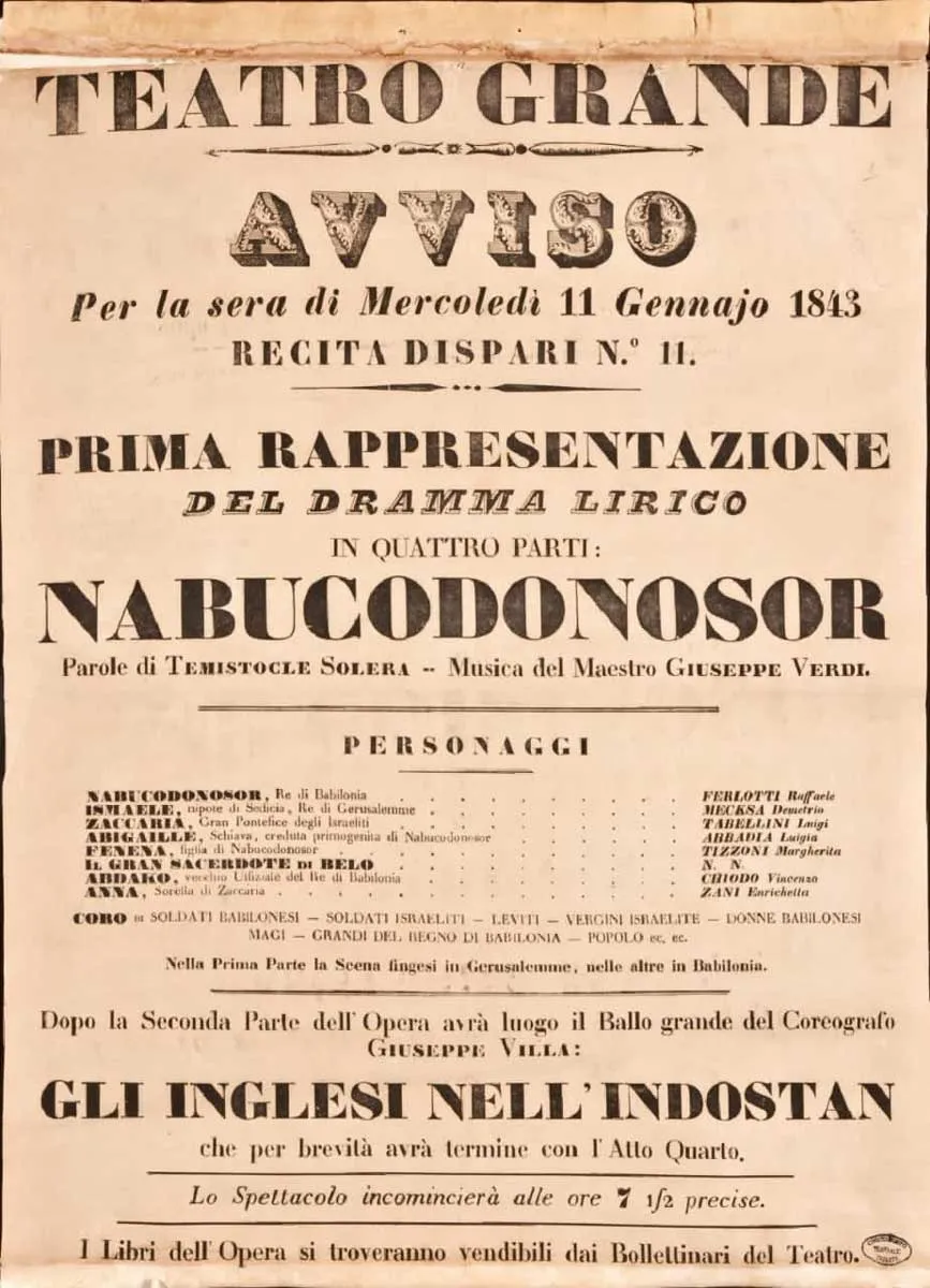 nabucco poster famous operas