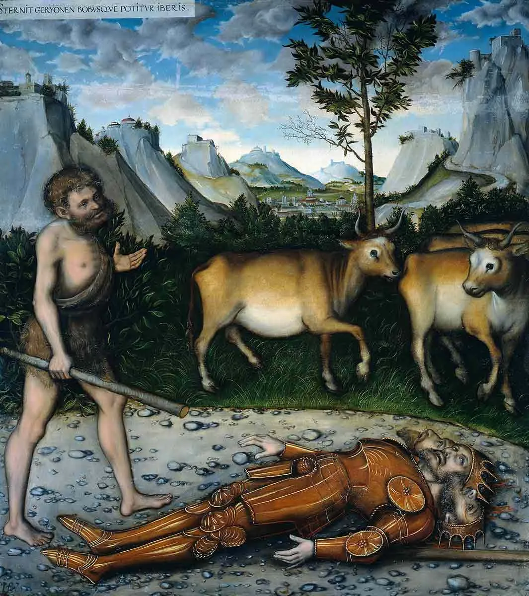 cranach hercules cattle geryon painting