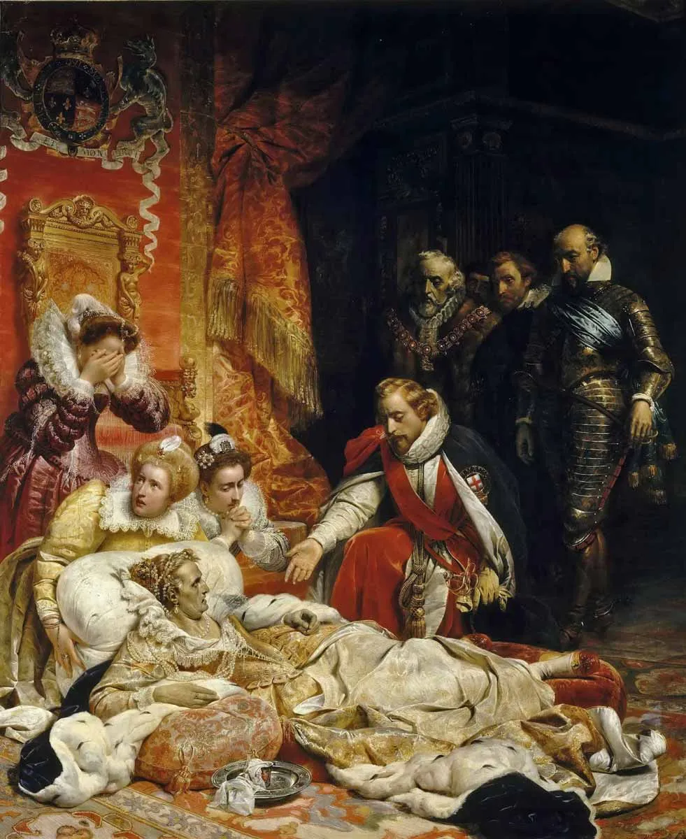 death of elizabeth i paul delaroche 1828