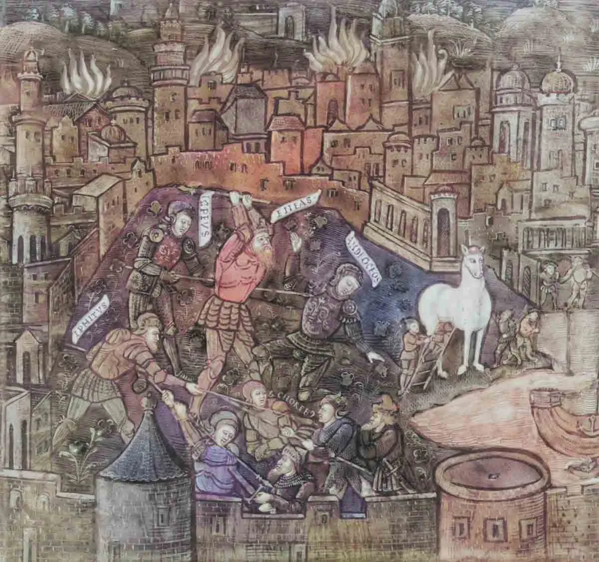 埃涅阿斯、拉维尼亚与拉丁王之恋