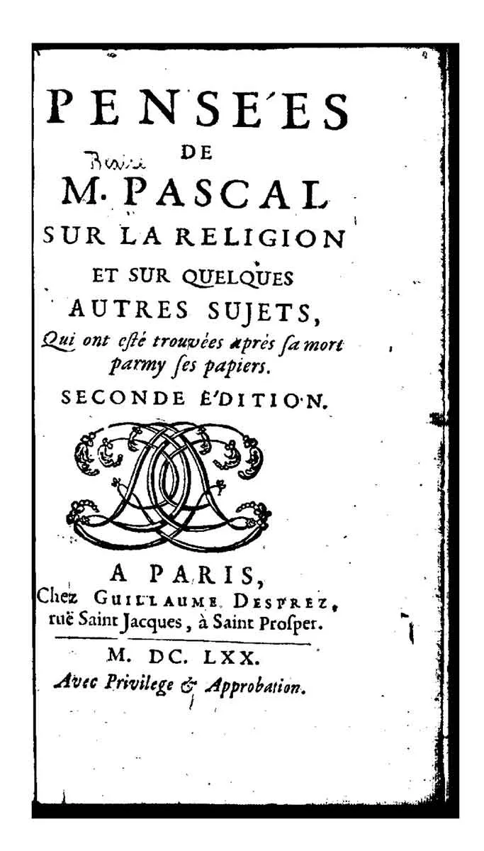 帕斯卡的赌注：关乎幸福吗？