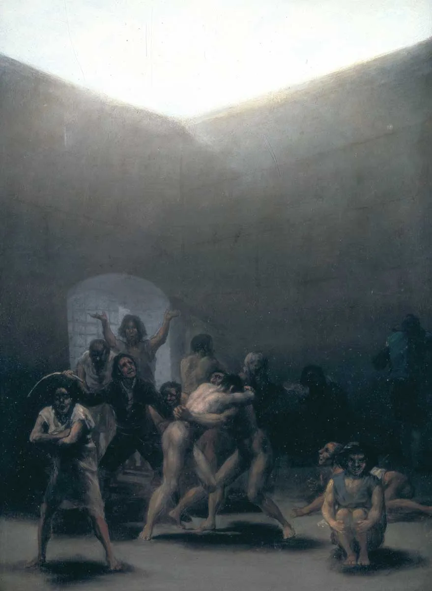 戈雅黑色绘画：疯狂深渊