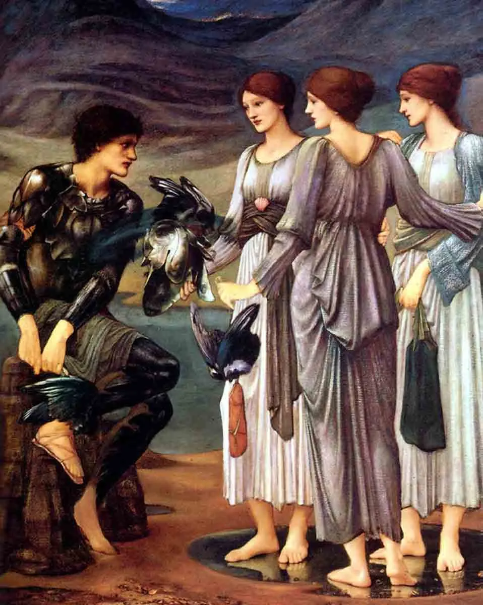 希腊英雄珀尔修斯斩杀美杜莎