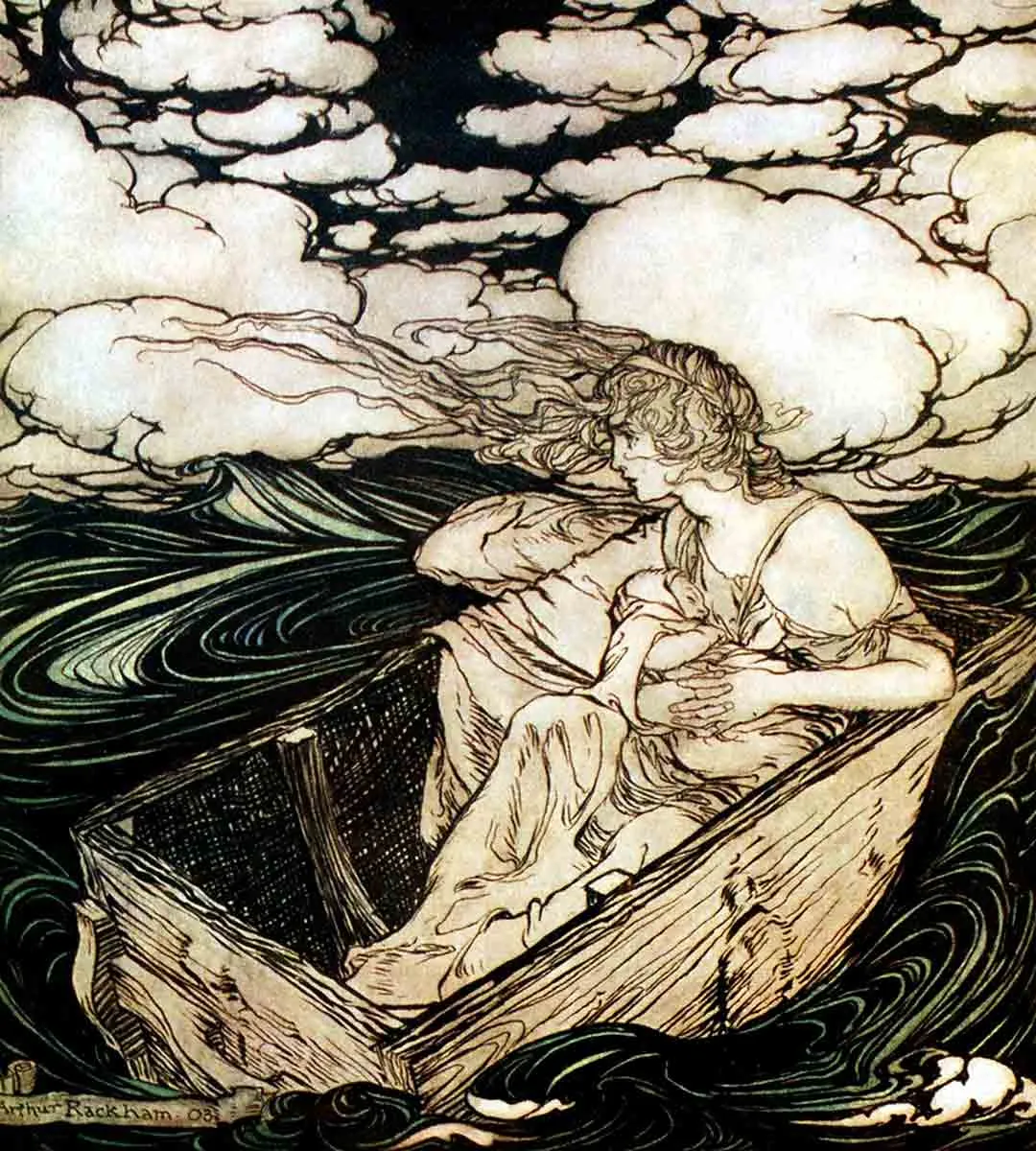 希腊英雄珀尔修斯斩杀美杜莎