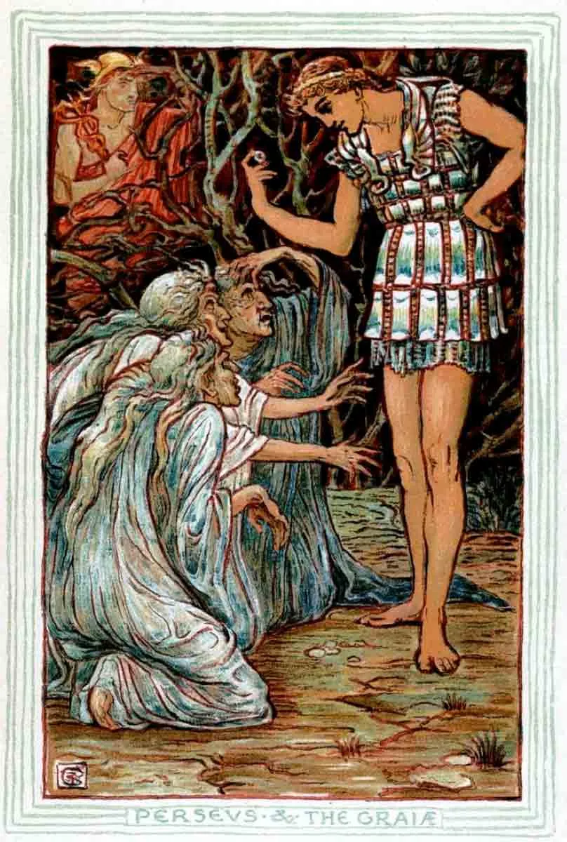 希腊英雄珀尔修斯斩杀美杜莎