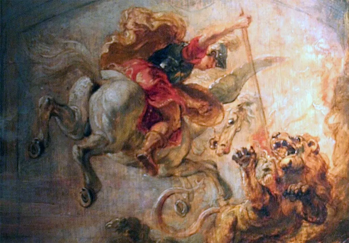 希腊神话三头火龙喀迈拉