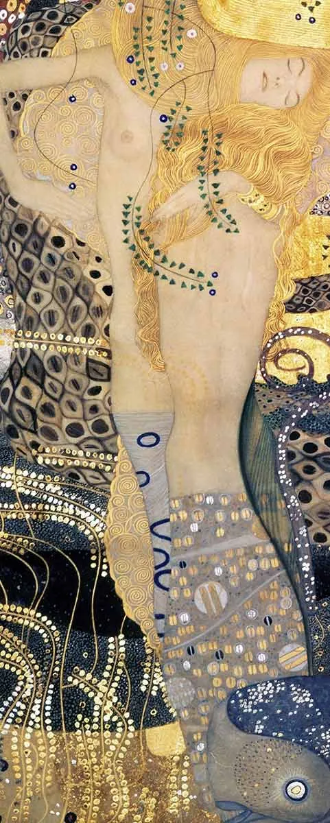 克里姆特迷人女性肖像五幅