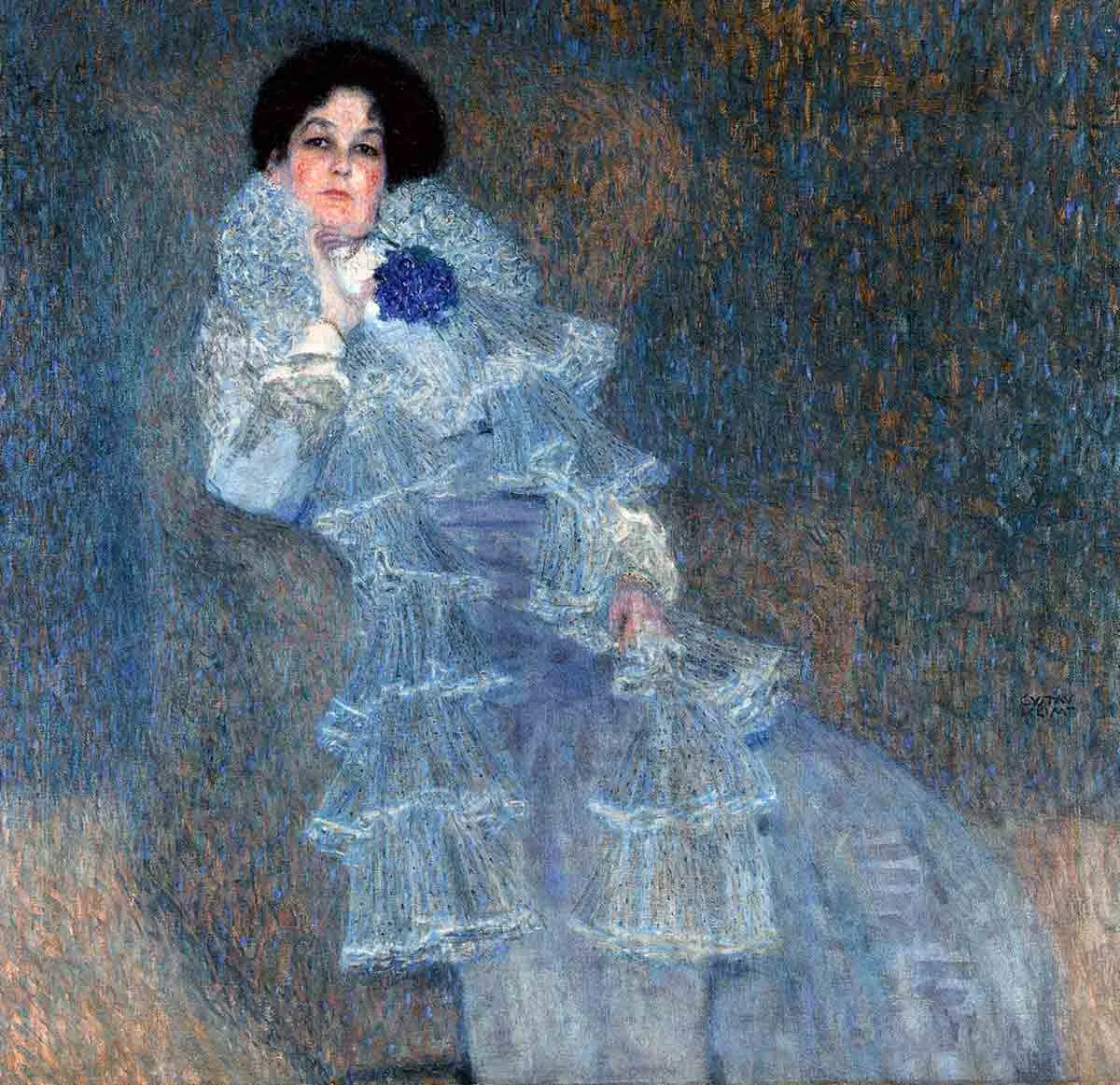 克里姆特迷人女性肖像五幅